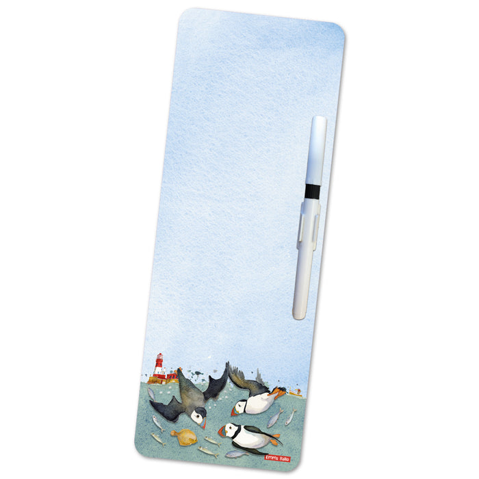 Emma Ball Diving Puffins Magnetic Wipeboard