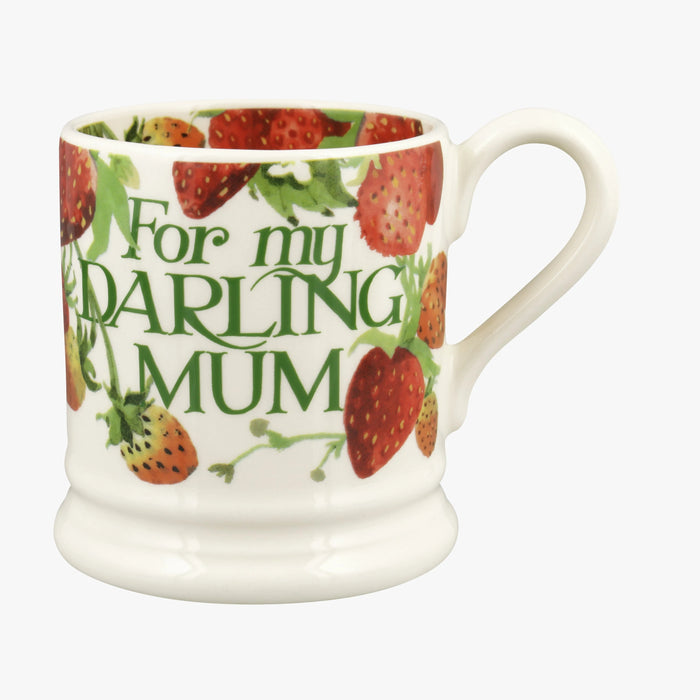 Emma Bridgewater Strawberries Darling Mum Half Pint Mug