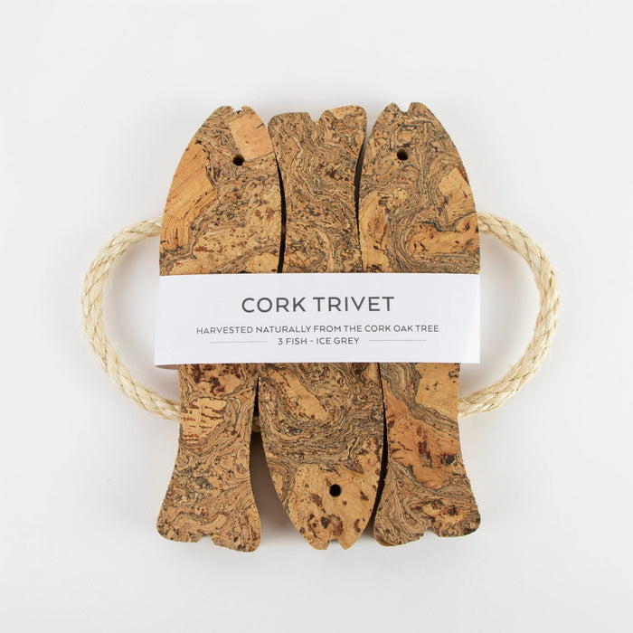 Cork Trivet | 3 Fish