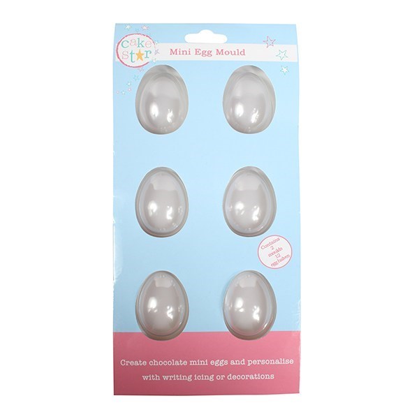Chocolate Egg Moulds - 6 Mini Smooth Moulds