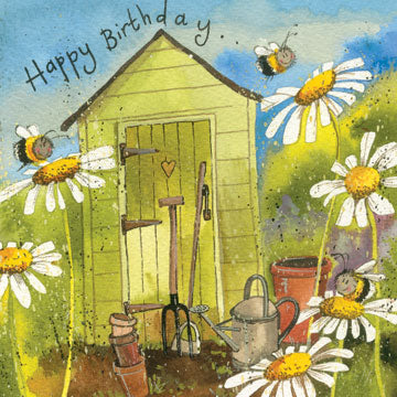 Alex Clark Garden Shed Birthday Card