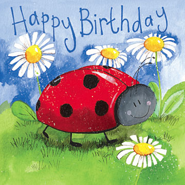 Alex Clark Little Ladybird Birthday Card