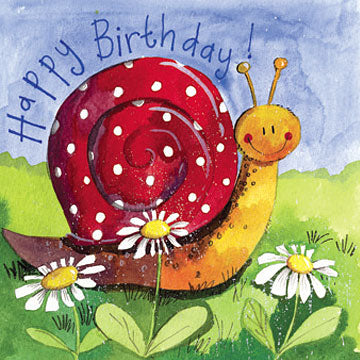 Alex Clark Little Snail Birthday Card