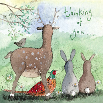 Alex Clark Woodland Animals Thinking Of You Card
