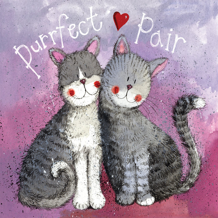 Alex Clark Purrfect Pair Cat Card