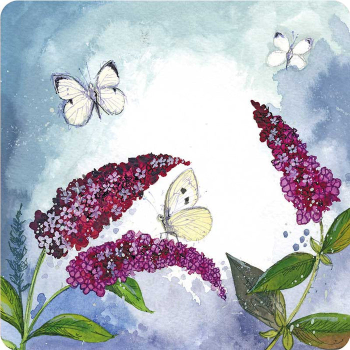 Alex Clark Butterflies and Buddleia Coaster
