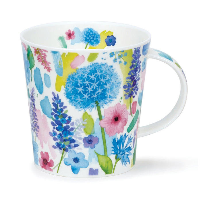 Dunoon Cairngorm Floral Burst Blue Mug