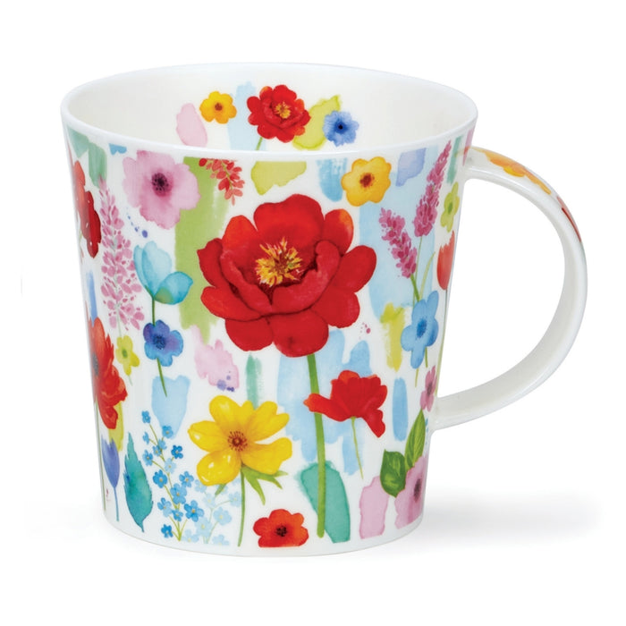 Dunoon Cairngorm Floral Burst Red Mug