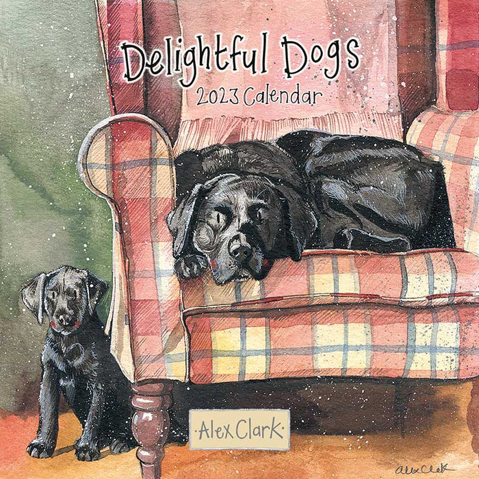 Alex Clark Delightful Dogs 2023 Calendar