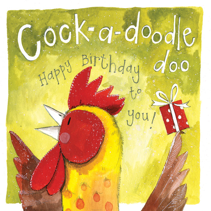 Alex Clark Cock-A-Doodle-Doo Birthday Card