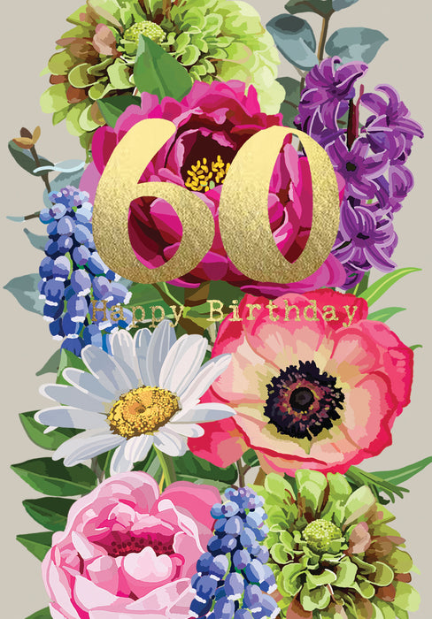 Sarah Kelleher Happy 60th Birthday Card