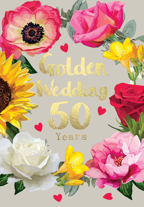 Sarah Kelleher Golden Wedding Anniversary Card