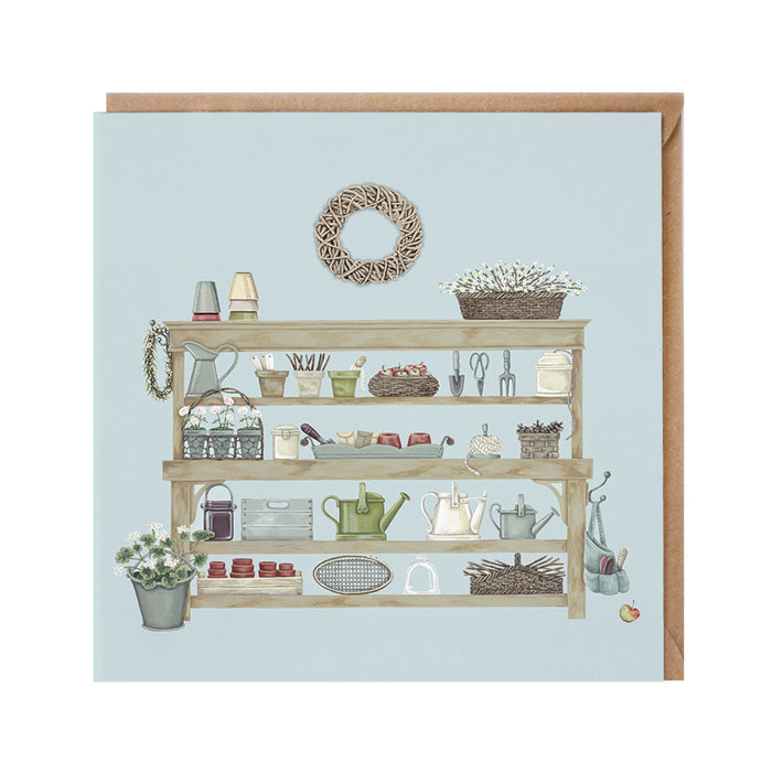 Sally Swannell 'Potting Bench' Card