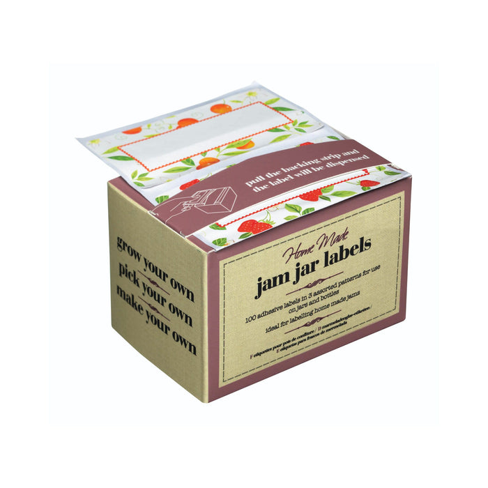 KitchenCraft Pack of 100 Assorted Jam Jar Labels