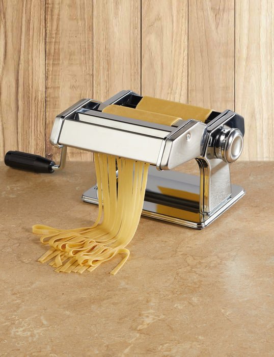 KitchenCraft World of Flavours Italian Deluxe Double Cutter Pasta Machine