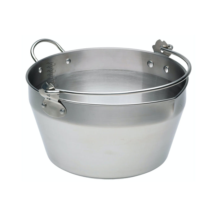 Home Made Stainless Steel 9 Litre Maslin Pan with Handle