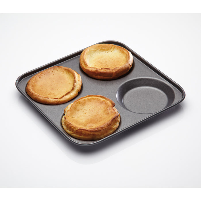 MasterClass Non-Stick 4 Hole Yorkshire Pudding Pan