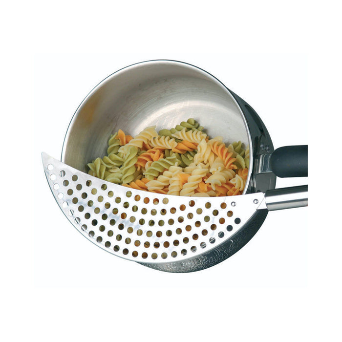 KitchenCraft Stainless Steel Crescent Shaped Pan Drainer