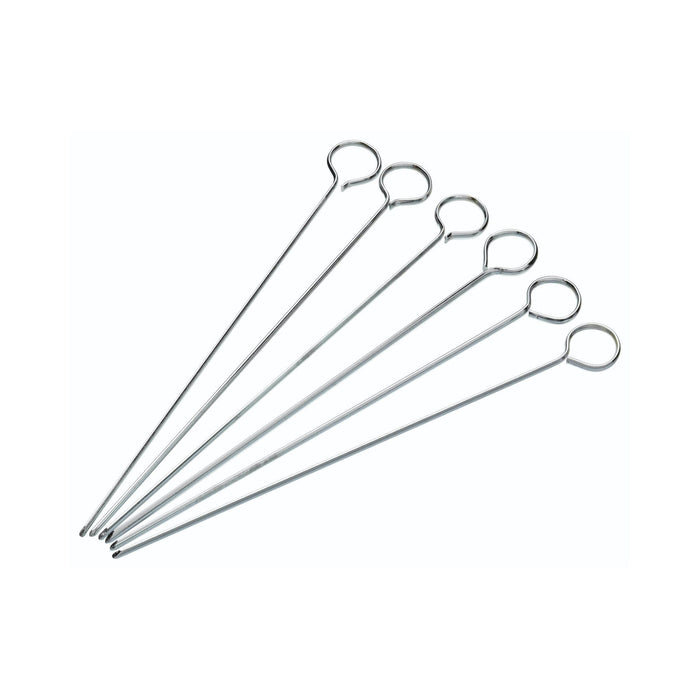 KitchenCraft Pack of Six 20cm Flat Sided Skewers