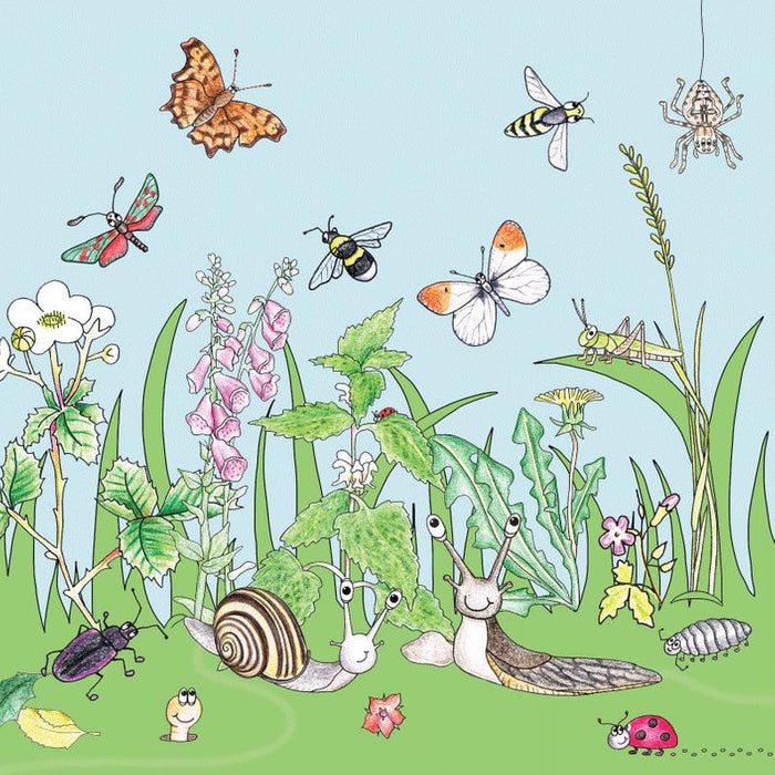 Emma Lawrence Little Nature Explorers - Slug & Friends Card