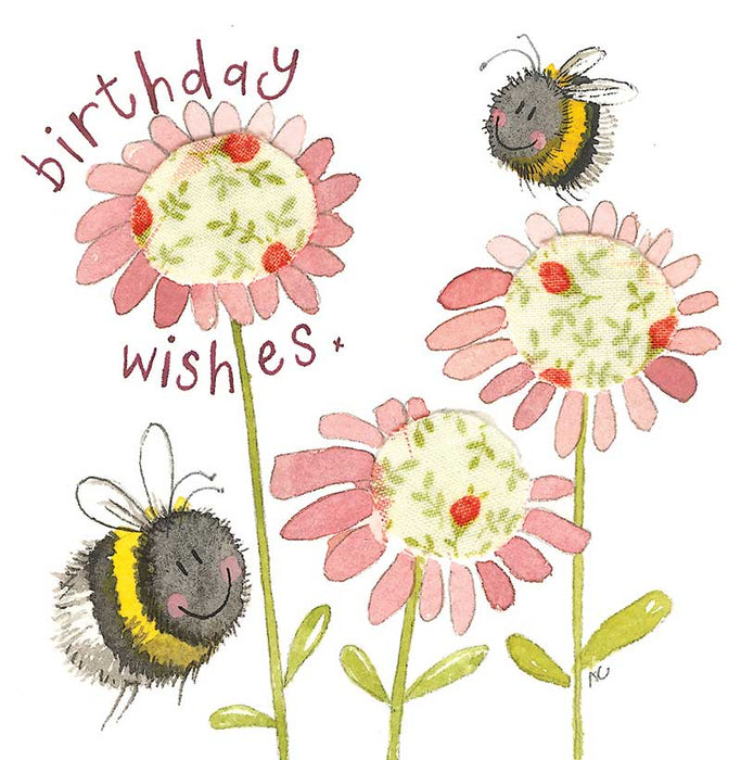 Alex Clark Bee Birthday Wishes Card