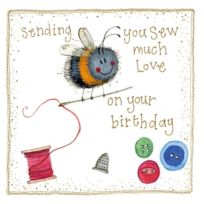 Alex Clark Sewing Bee Birthday Card