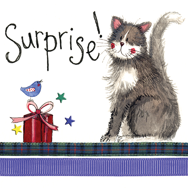 Alex Clark Surprise, Cat Happy Birthday Card