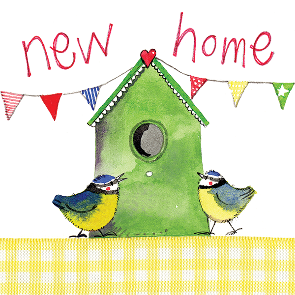 Alex Clark Bird House New Home Card