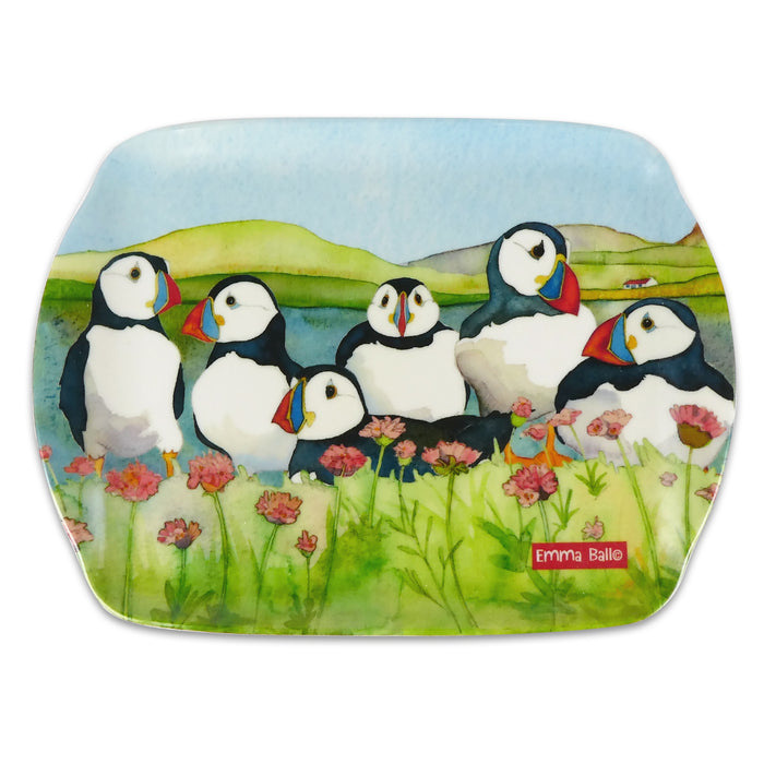 Emma Ball Sea Thrift Puffins Scatter Tray
