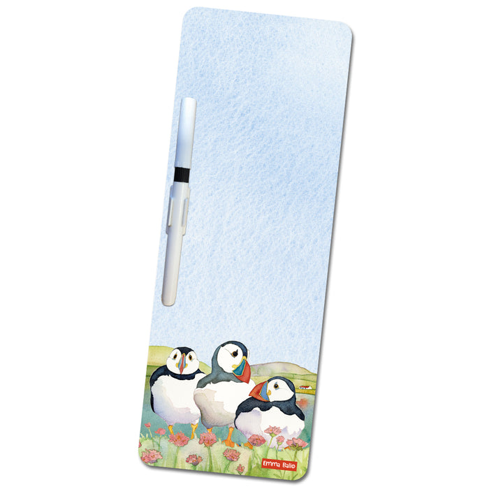 Emma Ball Sea Thrift Puffins Magnetic Wipeboard
