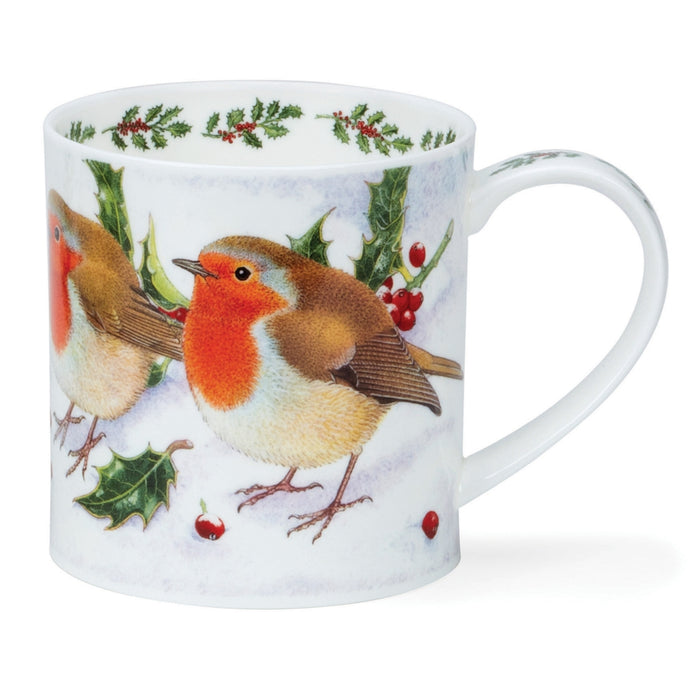 Dunoon Orkney Festive Birds Robin Mug