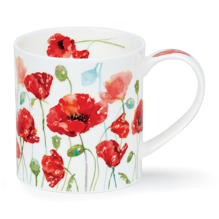 Dunoon Orkney Floral Breeze Poppy Mug