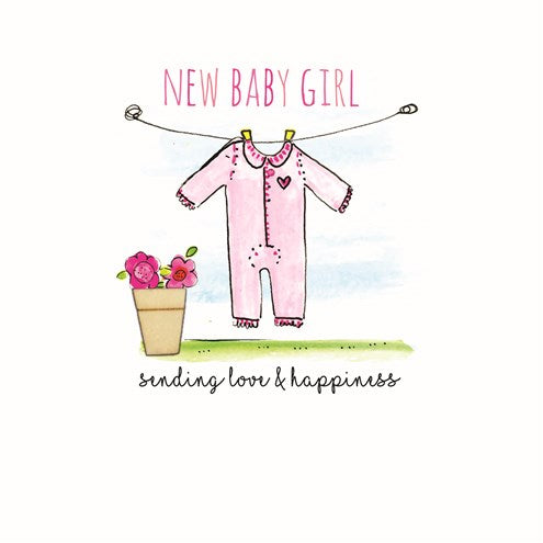 Laura Sherratt New Baby Girl Card