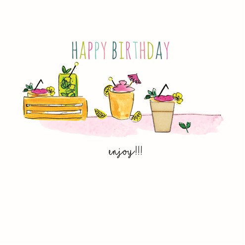Laura Sherratt Happy Birthday Enjoy Card
