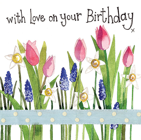 Alex Clark Spring Flowers Birthday Card