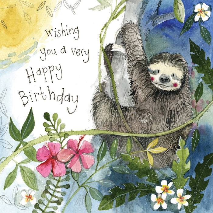 Alex Clark Sunshine Sloth Birthday Card