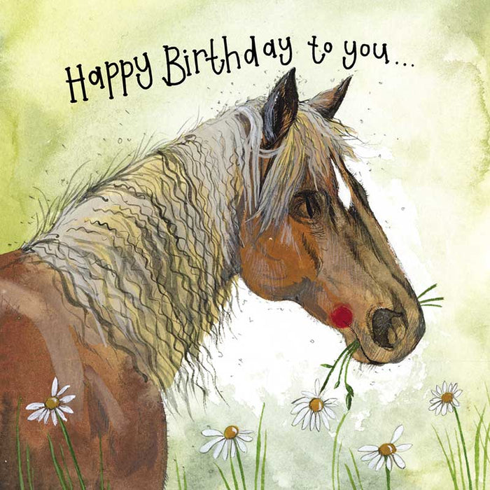 Alex Clark Sunshine Horse Birthday Card