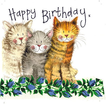 Alex Clark The Three Amigos Cat Birthday Card