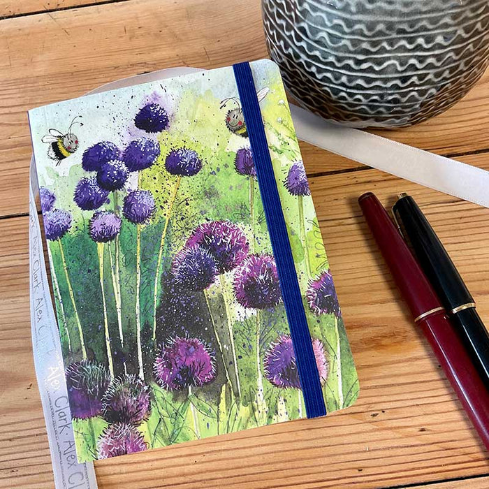 Alex Clark Alliums and Bees Small Chunky Notebook