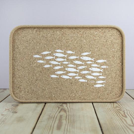 Cork Tray | White Fish