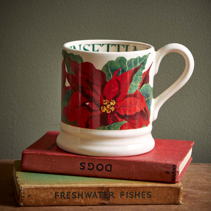 Emma Bridgewater Poinsettia Half Pint Mug