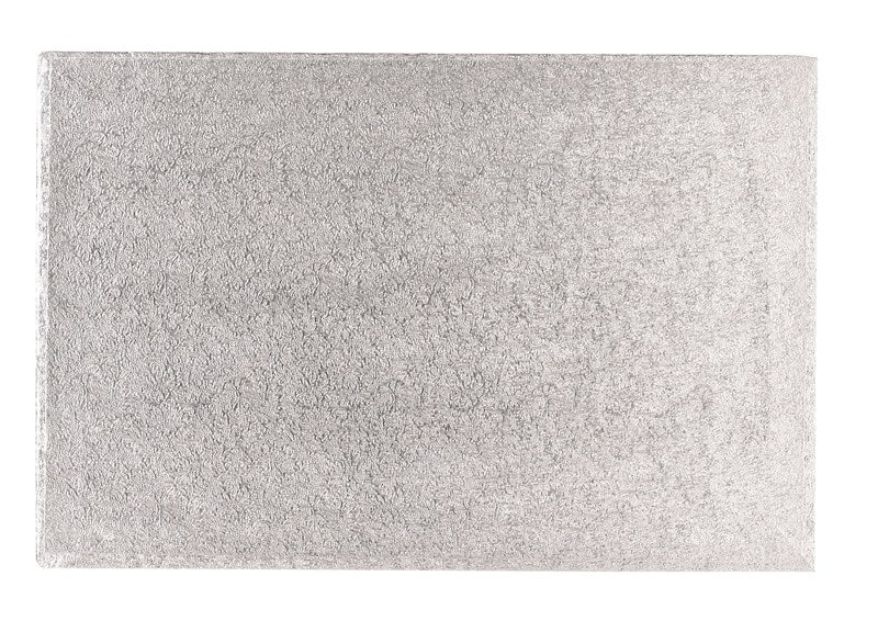 Rectangular 18 x 12" Silver Cake Board (13mm Thick)